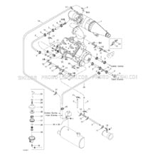 01- Cooling System pour Sea-Doo 1999 GTX RFI, 5886 5887, 1999