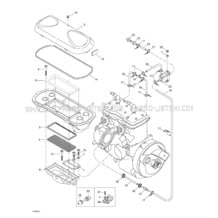 02- Air Intake System pour Seadoo 1999 GTX RFI, 5886 5887, 1999