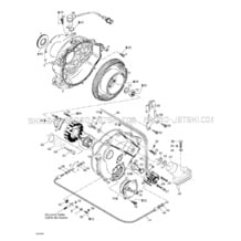 03- Magneto, Oil Pump pour Sea-Doo 1999 GTX RFI, 5886 5887, 1999
