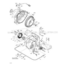 03- Magneto, Oil Pump pour Seadoo 1999 GTX RFI, 5886 5887, 1999