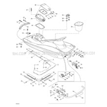09- Body 2 pour Sea-Doo 1999 GTX RFI, 5886 5887, 1999