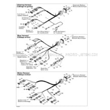 10- Electrical Harness pour Seadoo 1999 GTX RFI, 5886 5887, 1999