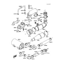 Muffler(s) pour Kawasaki 1988 X2