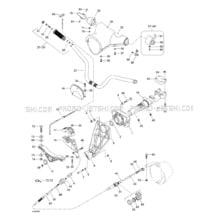 07- Steering System pour Sea-Doo 1999 SPX, 5636 5828, 1999
