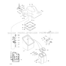 09- Front Storage Compartment pour Sea-Doo 1999 SPX, 5636 5828, 1999