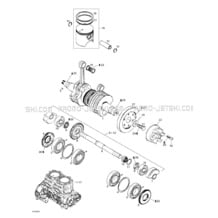 01- Crankshaft And Pistons pour Seadoo 1999 XP Limited, 5868 5869, 1999