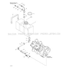 02- Oil Injection System pour Seadoo 1999 XP Limited, 5868 5869, 1999