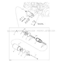 04- Starter pour Sea-Doo 1999 XP Limited, 5868 5869, 1999