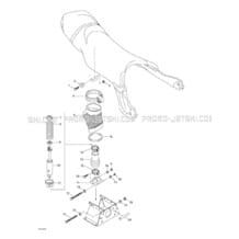 09- Seat Suspension pour Seadoo 1999 XP Limited, 5868 5869, 1999