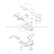 09- Storage Cover pour Seadoo 1999 XP Limited, 5868 5869, 1999