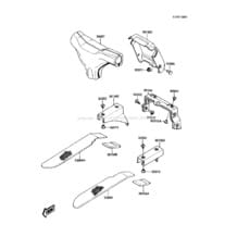 Pads pour Kawasaki 1988 X2