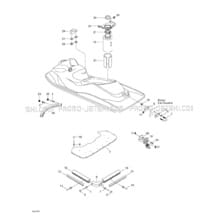 09- Body, Rear View pour Sea-Doo 2000 GS, 5644 5827, 2000