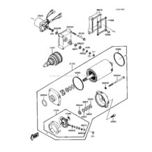 Starter Motor pour Kawasaki 1988 X2