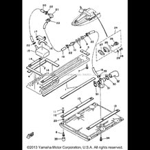 HULL - DECK 2 pour Yamaha 1990 WaveRunner WAVE JAMMER 500 (WJ500D) 1990