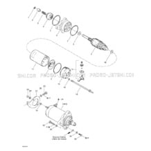 04- Starter pour Seadoo 2000 GTI, 5647 5657, 2000