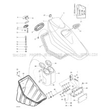 09- Front Storage Compartment pour Sea-Doo 2000 GTS, 5639, 2000