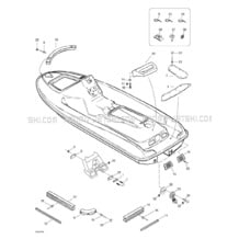 09- Body, Rear View pour Seadoo 2000 GTS, 5639, 2000