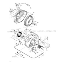 03- Magneto, Oil Pump pour Seadoo 2000 GTX RFI, 5648 5658 5515 5516, 2000