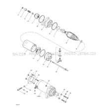 04- Starter pour Sea-Doo 2000 GTX RFI, 5648 5658 5515 5516, 2000