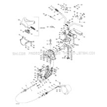07- Steering System pour Sea-Doo 2000 GTX RFI, 5648 5658 5515 5516, 2000