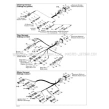 10- Electrical Harness pour Sea-Doo 2000 GTX RFI, 5648 5658 5515 5516, 2000
