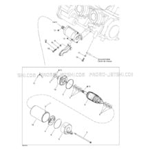04- Starter pour Sea-Doo 2000 GTX DI, 5649 5659, 2000