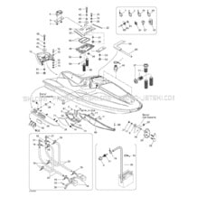 09- Body, Front View pour Sea-Doo 2000 GTX DI, 5649 5659, 2000