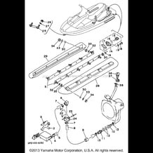 HULL - DECK pour Yamaha 1996 WaveRunner WAVE RAIDER 760 - RA760U - 1996