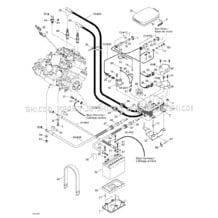 10- Rear Electrical Box pour Sea-Doo 2000 GTX DI, 5649 5659, 2000