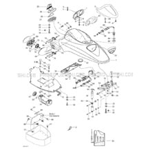 09- Front Storage Compartment pour Sea-Doo 2000 LRV, 5688, 2000