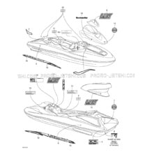09- Decals pour Seadoo 2000 LRV, 5688, 2000