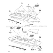 09- Decals pour Sea-Doo 2000 LRV, 5688, 2000