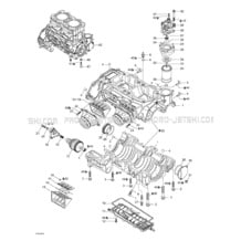 01- Crankcase pour Seadoo 2000 RX DI, 5646 5656, 2000