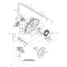 03- Magneto, Oil Pump pour Seadoo 2000 RX DI, 5646 5656, 2000