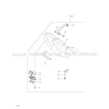 09- Seat Rear pour Seadoo 2000 RX DI, 5646 5656, 2000