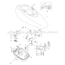 09- Engine Cover pour Sea-Doo 2000 XP, 5651 5655, 2000