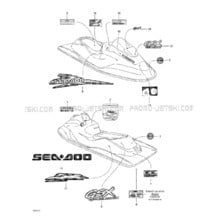 09- Decals pour Seadoo 2001 GSX RFI, 5549, 2001