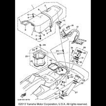 SEAT - UNDER LOCKER 1 pour Yamaha 1996 WaveRunner WAVE RAIDER 760 - RA760U - 1996