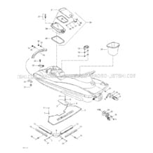 09- Body, Rear View pour Seadoo 2001 GTI, 5552, 2001