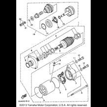 STARTING MOTOR pour Yamaha 1996 WaveRunner WAVE RAIDER 760 - RA760U - 1996