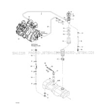 02- Oil Injection System pour Sea-Doo 2001 GTX DI, 5528 5529 5540 5541, 2001
