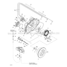 03- Magneto, Oil Pump pour Seadoo 2001 GTX DI, 5528 5529 5540 5541, 2001