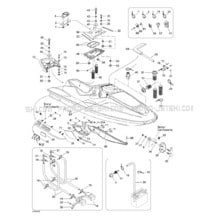 Jet Ski Sea-Doo GTX DI, 5528 5529 5540 5541, 2001 2001 - Microfiche and OEM  parts - Promo-Jetski