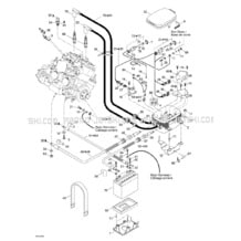 10- Rear Electrical Box pour Sea-Doo 2001 GTX DI, 5528 5529 5540 5541, 2001