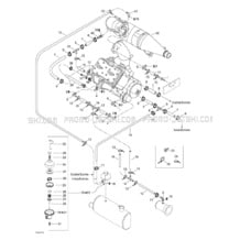 01- Cooling System pour Seadoo 2001 GTX RFI, 5524 5525 5553 5555, 2001