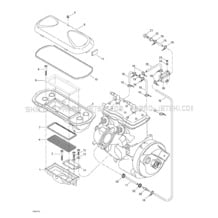 02- Air Intake System pour Sea-Doo 2001 GTX RFI, 5524 5525 5553 5555, 2001