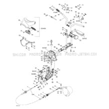 07- Steering System pour Seadoo 2001 GTX RFI, 5524 5525 5553 5555, 2001