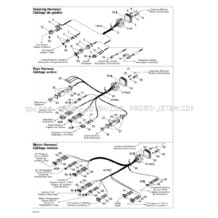 10- Electrical Harness pour Seadoo 2001 GTX RFI, 5524 5525 5553 5555, 2001