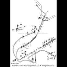 CONTROL CABLE pour Yamaha 1996 WaveRunner WAVE RUNNER III - WRA650U - 1996