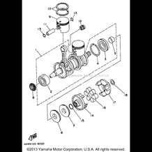 CRANKSHAFT - PISTON pour Yamaha 1996 WaveRunner WAVE RUNNER III 650 (WRA650U) 1996